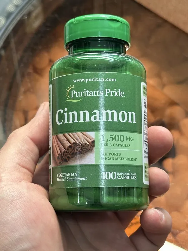 Puritan's Pride Cinnamon 500 mg 100 kapsula 4 Puritan's Pride Cinnamon 500 mg 100 kapsula 4