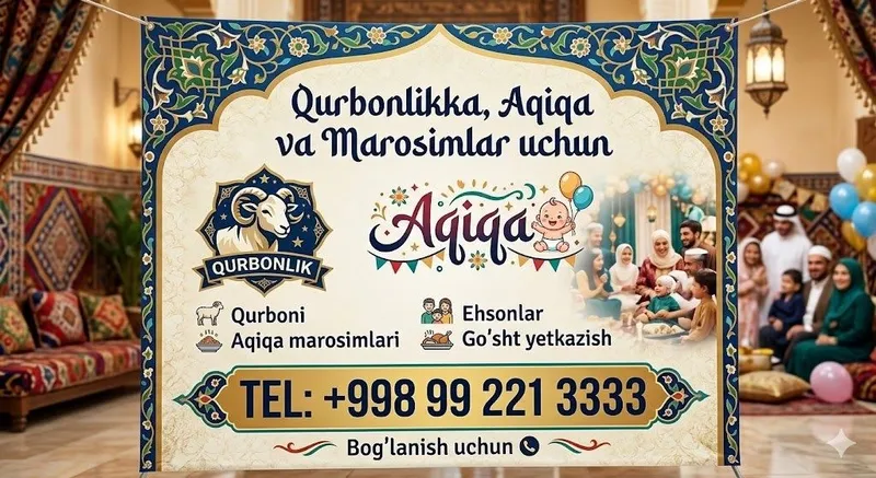 Qurbonlik, aqiqa va boshqa marosimlar uchun — фото 1