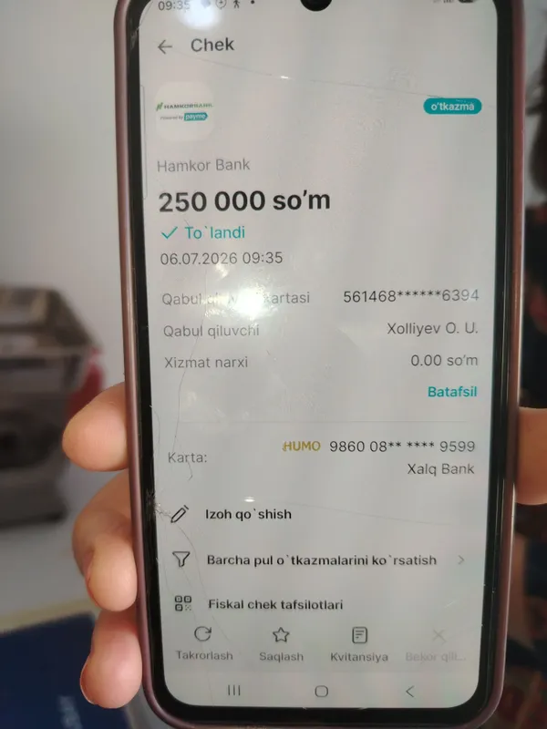 Musqaymoq aparat 3.800 kuchlanishda ishlaydi 3