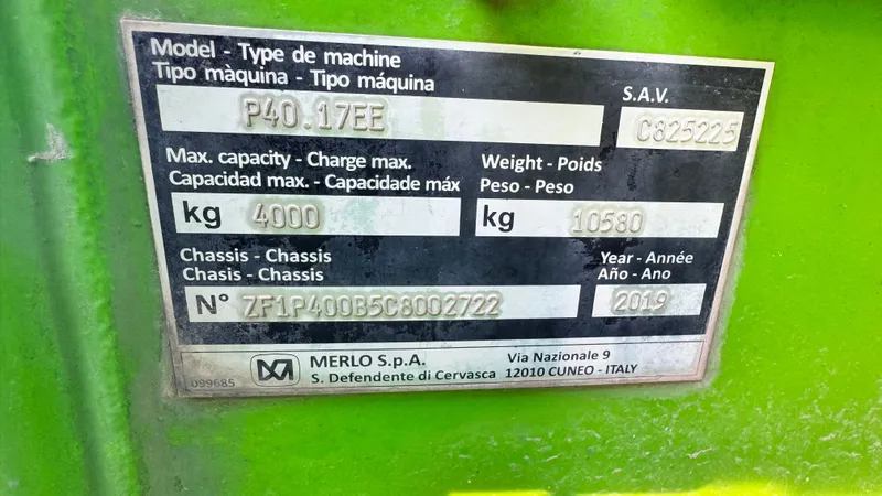 Телескопическая кара MERLO P40.17EE 2019 год — фото 4