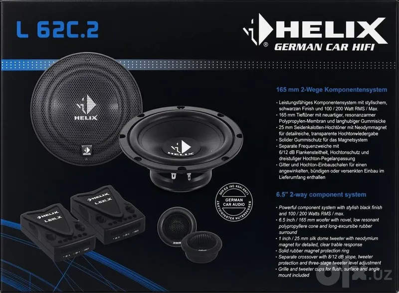 Динамики HELIX L 62C.2 — улучшение штатной акустики BYD Song Plus 2 Динамики HELIX L 62C.2 — улучшение штатной акустики BYD Song Plus 2