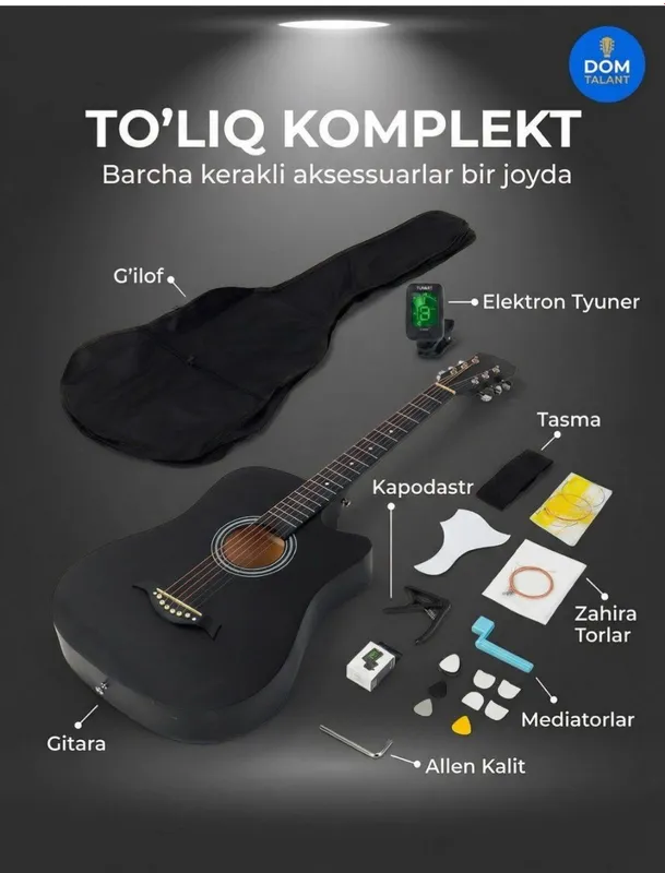 Akustik gitara sotiladi toʻplami bor