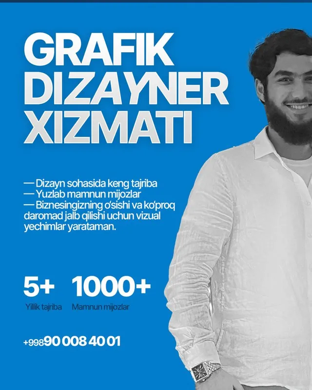 Grafik dizayner xizmati | Услуга Графический дизайнера