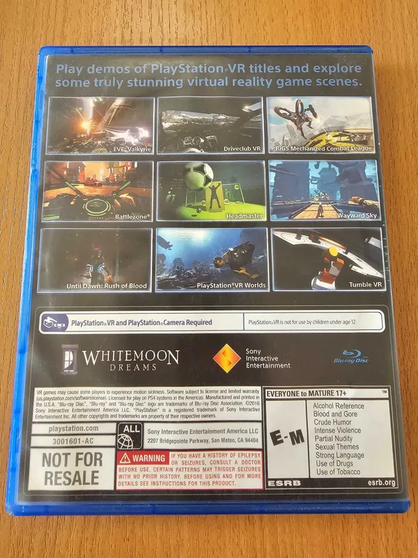 PlayStation VR Demo Disk для PS4 — фото 1