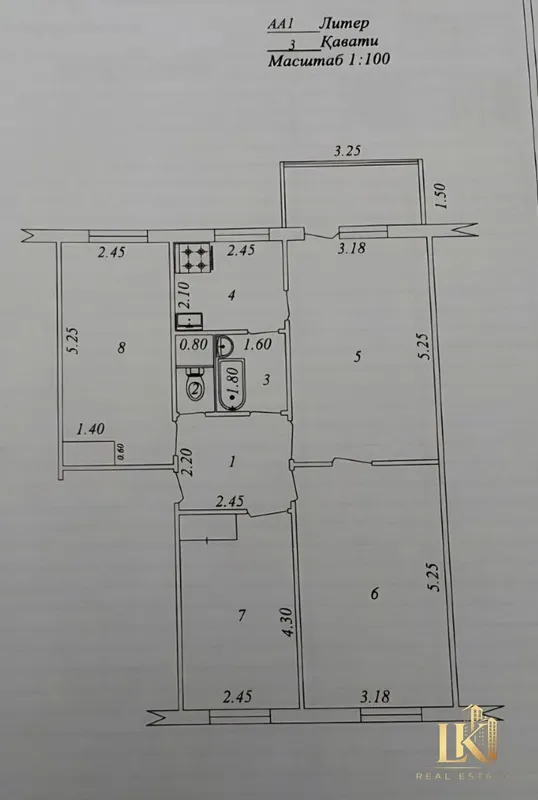 4-комнатная квартира 72,5 м², 3/5, ЖК «Художникова» — фото 6