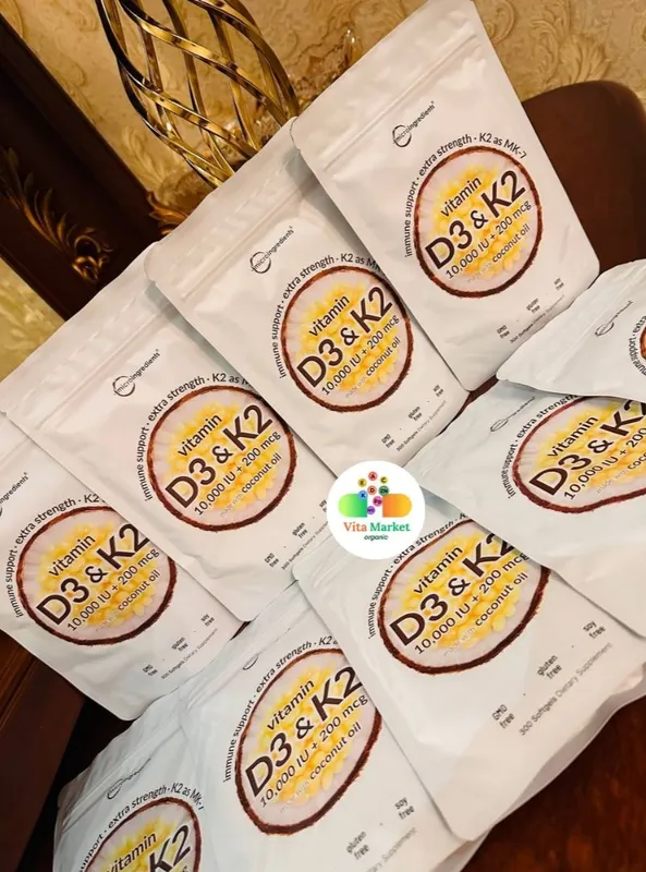 Vitamin d3 k2,10.000 iu+ 200 mcg,300 ta softgel — фото 4
