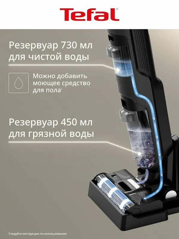 Моющий пылесос вертикальный беспроводной X-Clean 4 GF5035F0 — фото 4