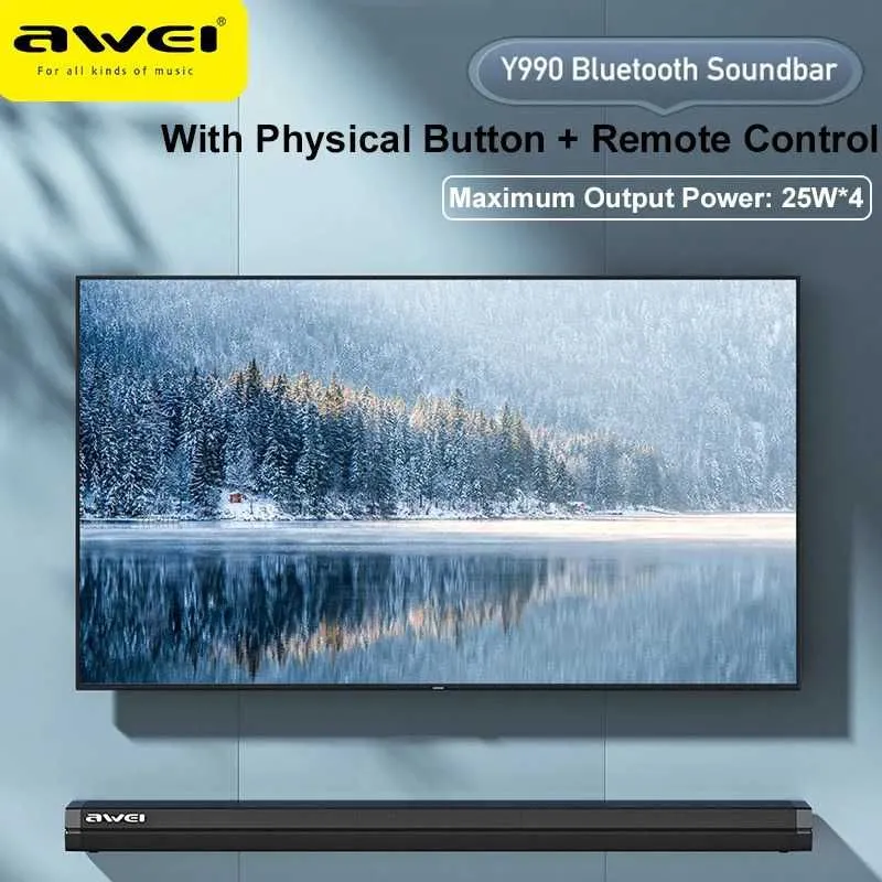Ваш личный домашний кинотеатр - Саундбар Awei Y990 (100W) 5 Ваш личный домашний кинотеатр - Саундбар Awei Y990 (100W) 5