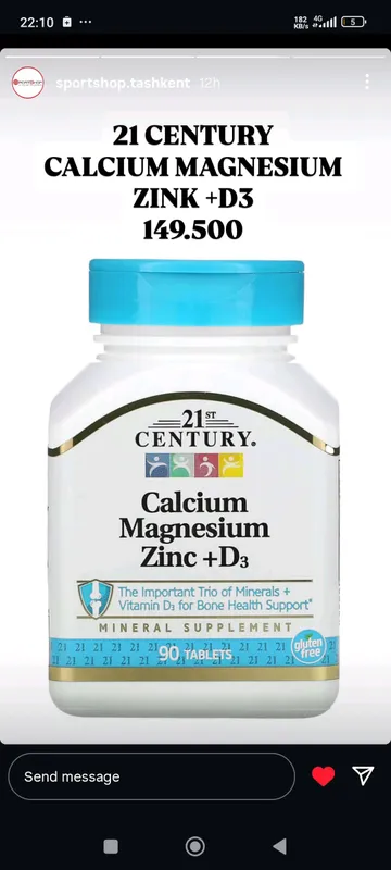 21 century Kalsiy Vitamin D3 ozuqasi