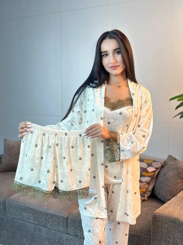 velyur 4 tali pijama — фото 4