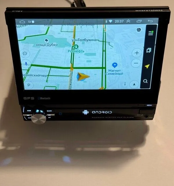 Автомагнитола 1 din 7505A-5712B с выдвижным экраном 4/64GB IPS DSP Car — фото 5