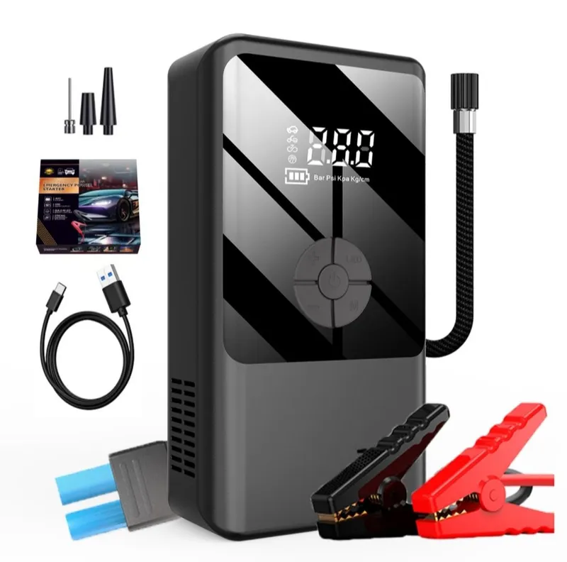 Прикуриватель насос фонарь powerbank многофункциональный