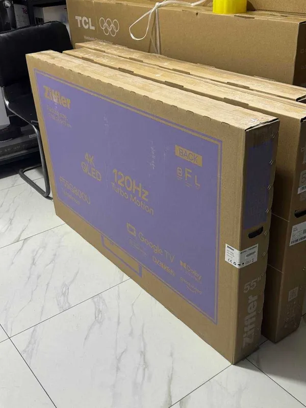 Телевизор ZIFFLER 55 4K QLED 120hz Google TV голосовое управления есть — фото 5