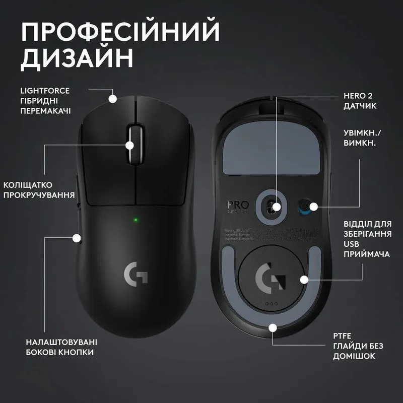 Мышь беспроводная Logitech G PRO X SUPERLIGHT 2 Black