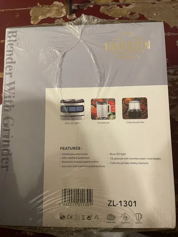 Стационарный блендер Uakeen ZL-1301+ Кофемолка — фото 1