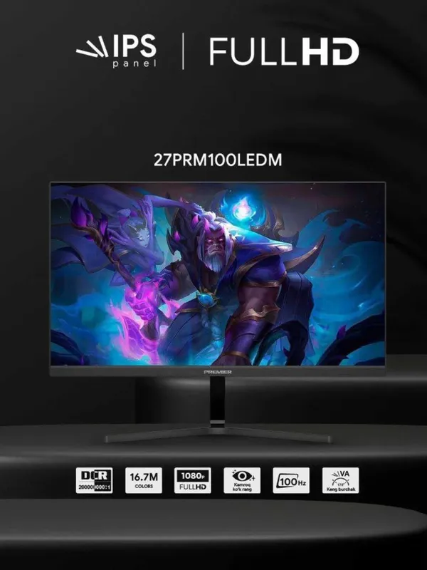 Premier 27" Игровой Монитор (100 Гц, IPS, Full HD)