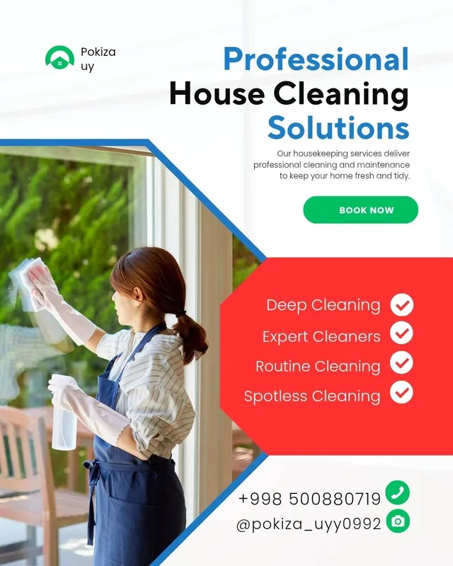 Cleaning! Leave it in reliable hands. 2