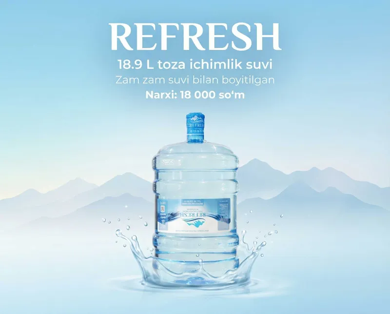 Refresh water . Toza ichimlik suvi — фото 1