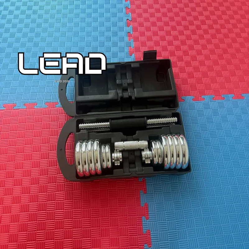 Gantel 15 kg Leadsport | Universal nabor | Uy va zal uchun — фото 2