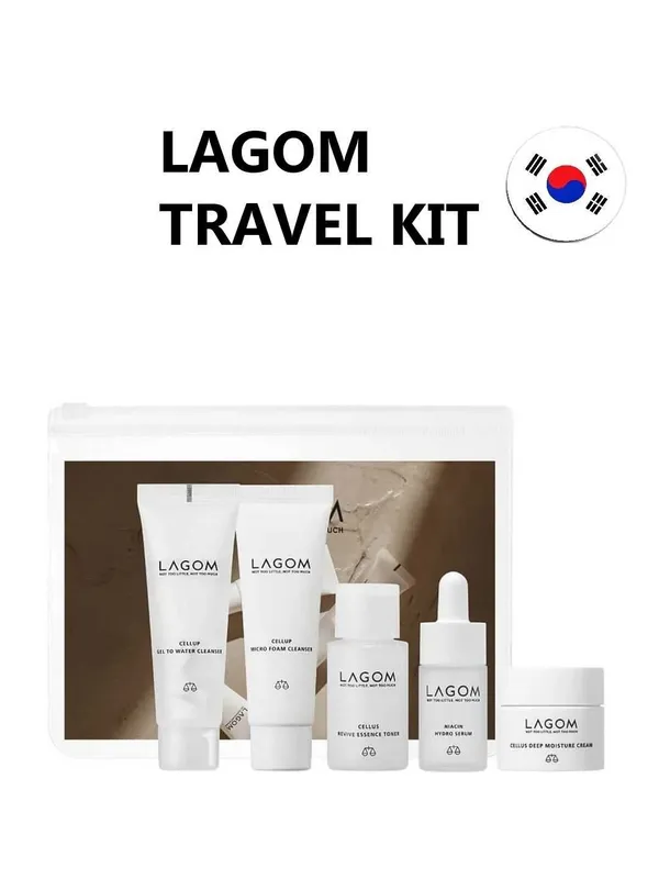 Lagom Travel Kit mini to‘plam, yuz terisi uchun koreys kosmetikasi Lagom Travel Kit mini to‘plam, yuz terisi uchun koreys kosmetikasi