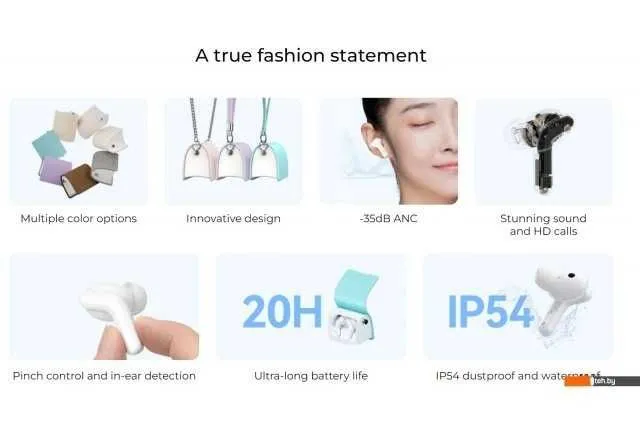 Haylou Lady Bag mini-sumkasidagi Xiaomi Mi simsiz quloqchinlari 3 Haylou Lady Bag mini-sumkasidagi Xiaomi Mi simsiz quloqchinlari 3