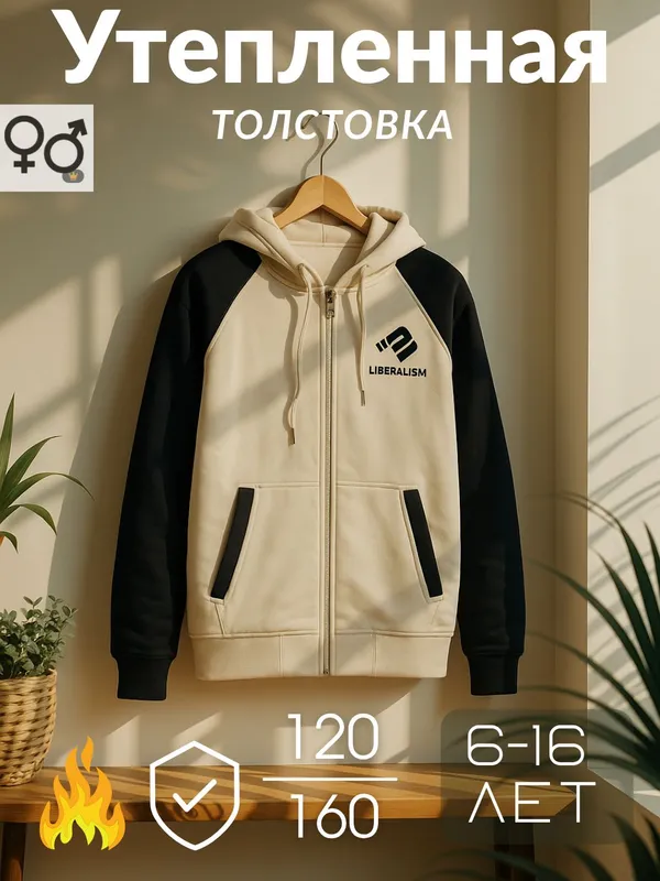 Толстовка утеплённая — фото 4 Толстовка утеплённая — фото 4