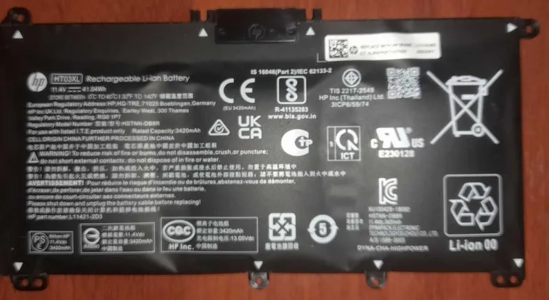 XT03XL аккумулятор батарея для ноутбука