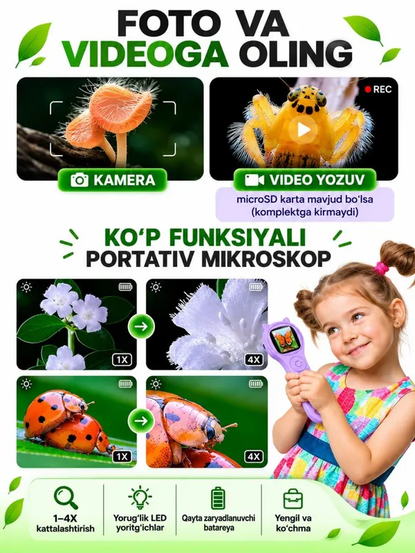mikroskop bolalar uchun sovga 2 mikroskop bolalar uchun sovga 2