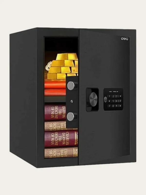 Сейф DELI "ET534" электронный замок + ключ 420х350х330 13.9кг черный 2