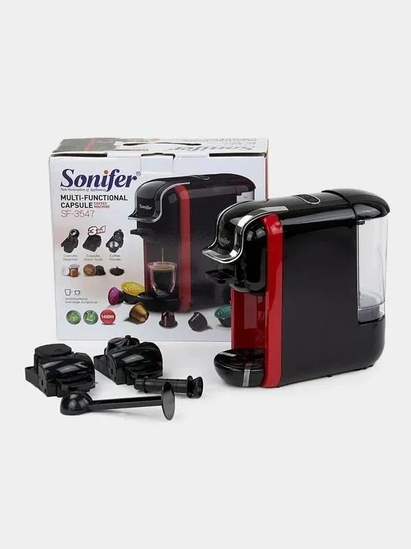 Кофемашина 3 в 1 Sonifer SF-3547, подходит для капсульного Кофемашина 3 в 1 Sonifer SF-3547, подходит для капсульного