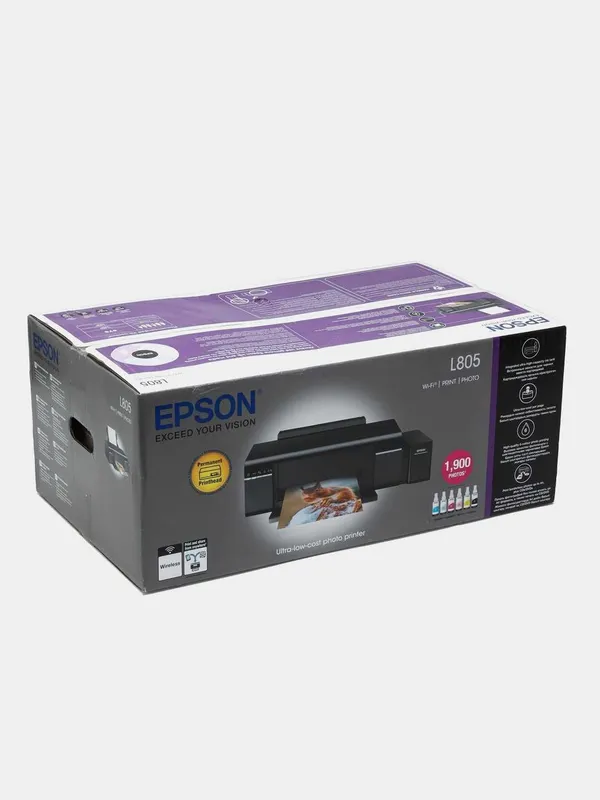 Epson L805 A4 formatdagi siyohpurkagich printer (rangli chop etadi) 6 Epson L805 A4 formatdagi siyohpurkagich printer (rangli chop etadi) 6