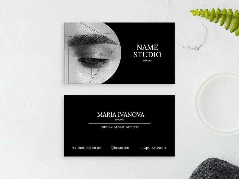 Vizitka — Premium 300gsm qog'oz, arzon narxda — фото 3