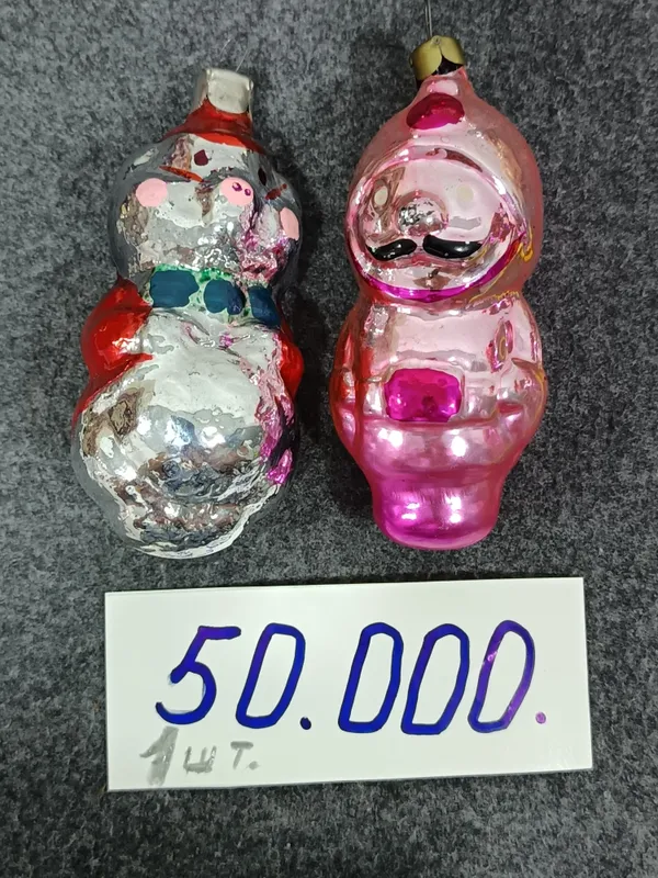 ёлочные игрушки стеклянные советских времён 8