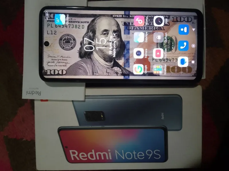 Redmi not 9s telefon sotiladi 6+2 128 hotirali — фото 7
