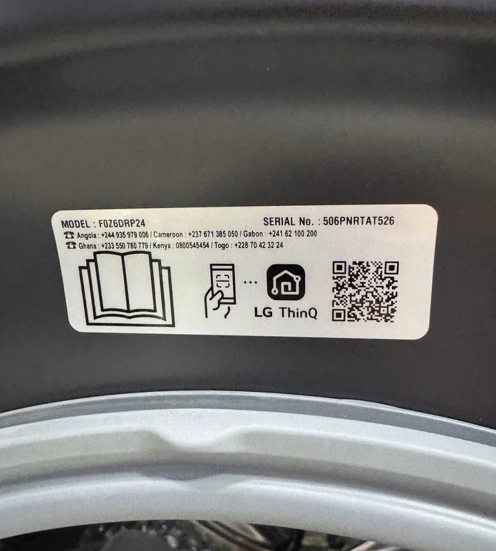 Стиральная машина LG F0Z6DRP24 15/8 кг AI DD Inverter TurboWash +сушка — фото 7