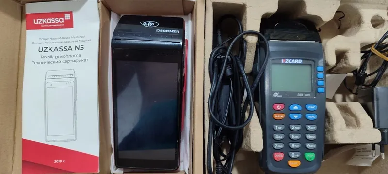 Uzkassa N5 va Uzcard terminal aparatlari sotiladi. Xolati ideal.