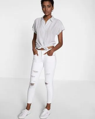 белые рванные джинсы zara серия z1975 1 белые рванные джинсы zara серия z1975 1