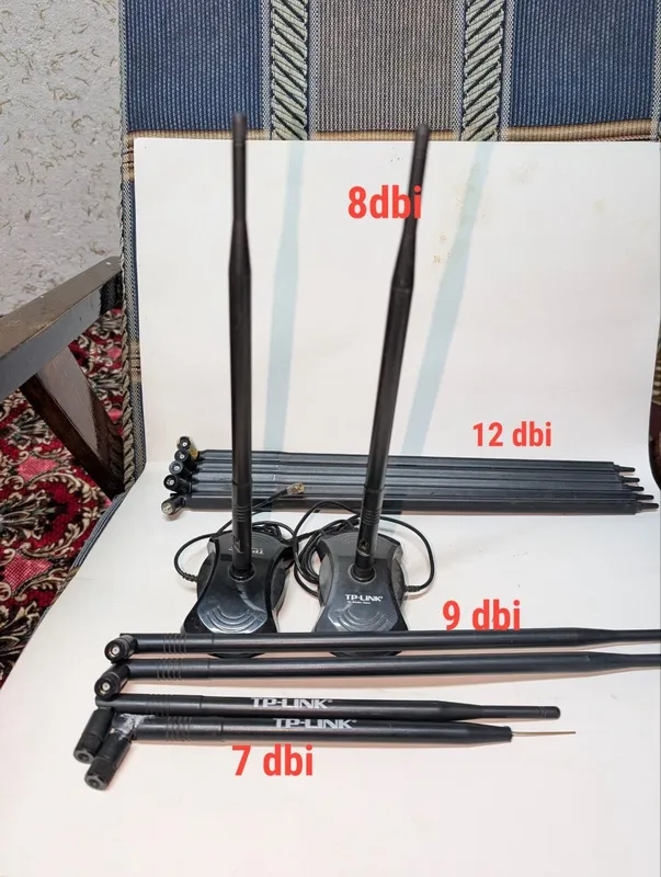 Wifi Antennalar 7, 8 , 9, 12dbi lar bor