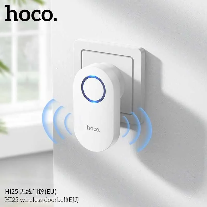Hoco HI25 Беспроводной дверной звонок Wireless doorbell (евростандарт) — фото 4