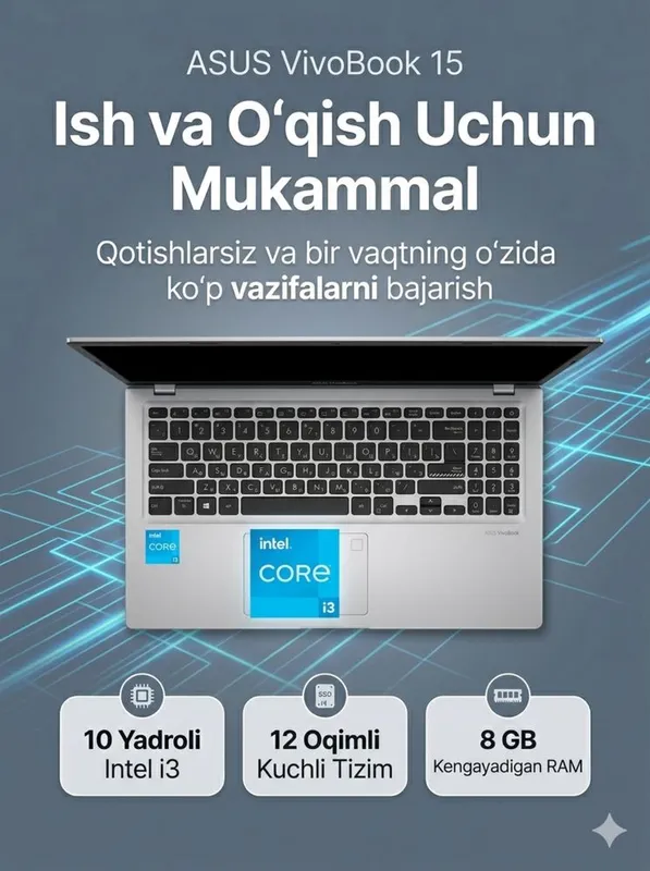 ASUS VivoBook sotiladi yengi kop ishlamagan — фото 2