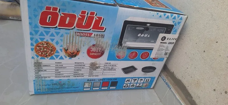 Срочно продам. Новый духовка электрическая. Модель: ODUL 1010. — фото 1 Срочно продам. Новый духовка электрическая. Модель: ODUL 1010. — фото 1