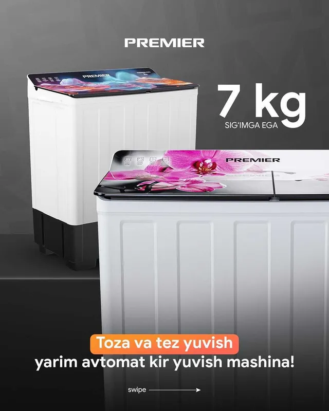 Ярим автомат кир ювиш машинаси PREMIER! АРЗОН! Полуавтомат ПРЕМЬЕР! — фото 2