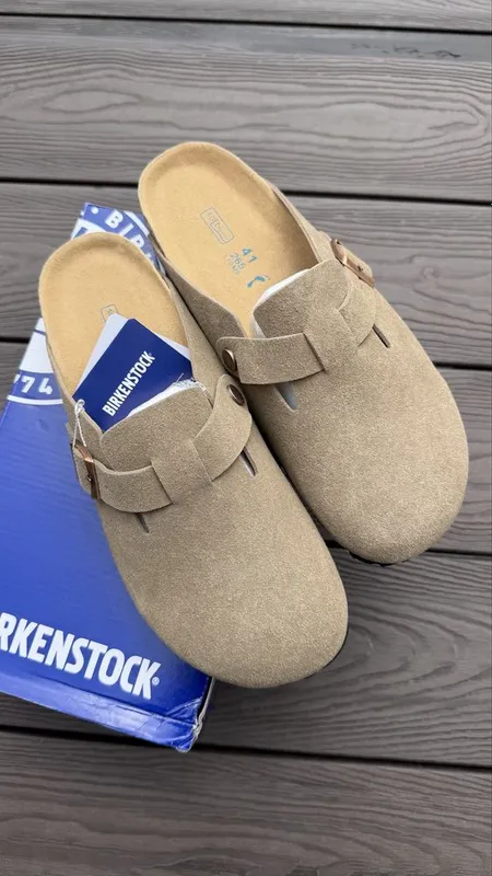 Birckenstock бежевого цвета 2