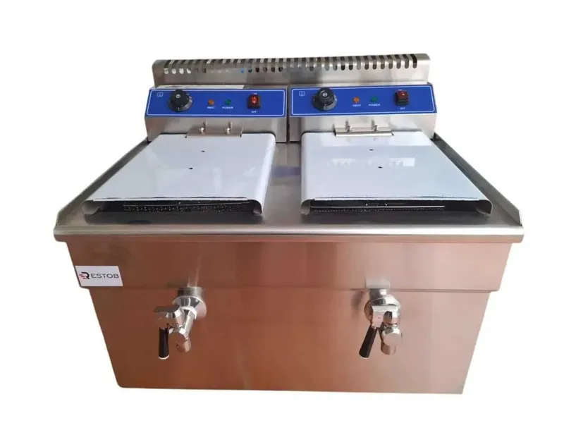Электрическая фритюрница HEF-780 с 2 емкостями frityr fritur fritir