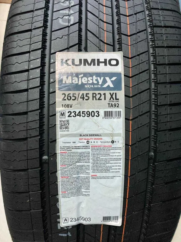 Kumho Majesty X 265/45/21 1