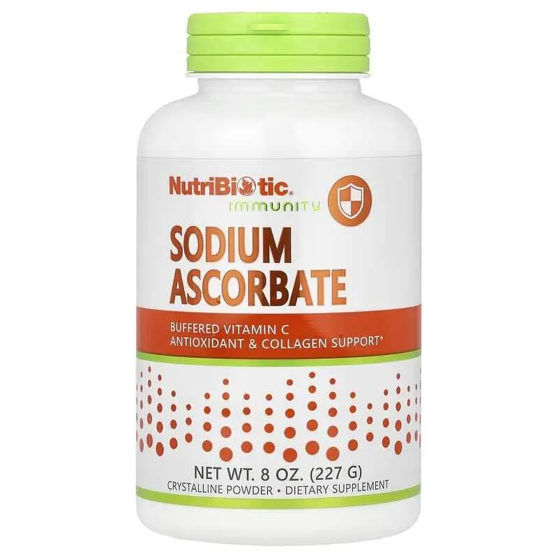 NutriBiotic, Immunity, Sodium Ascorbate, Аскорбат натрия, 227 г 1 NutriBiotic, Immunity, Sodium Ascorbate, Аскорбат натрия, 227 г 1