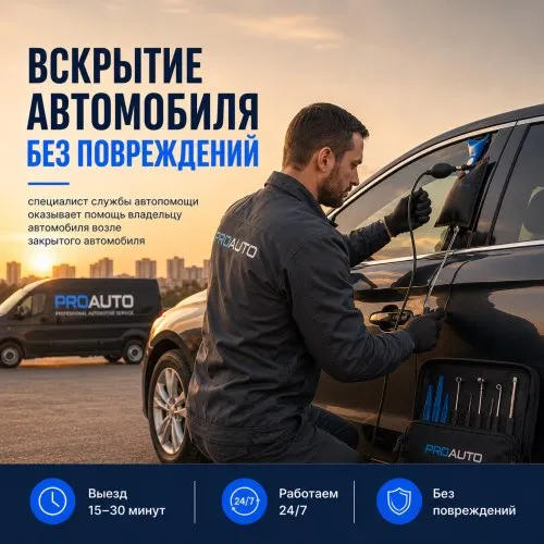 Вскрытие автомобиля без повреждений 1