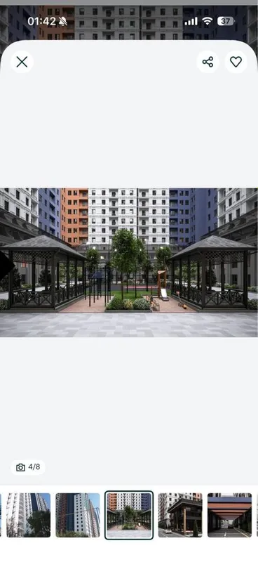 ЖК Silver Tower 1 ва 2 хоналик хар хил квадратурада бор сони чекланган 5