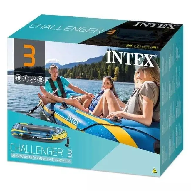 Надувная лодка Intex Challenger 3 Set 68370 для 3 человек — фото 4