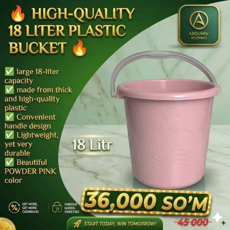 18 L PUDRA rangli PLASTMAS CHELAK - ABDUMIV XOZMAG — фото 2